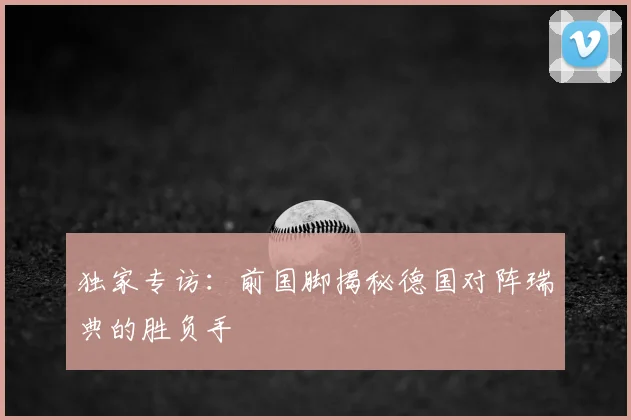 独家专访：前国脚揭秘德国对阵瑞典的胜负手
